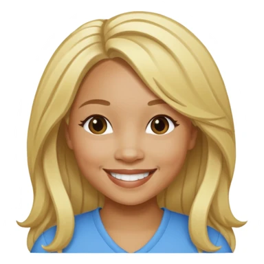 Tameka "Tiny" Cottle with blonde long hair sticker