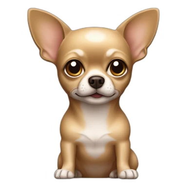 Dark beige chihuahua sticker