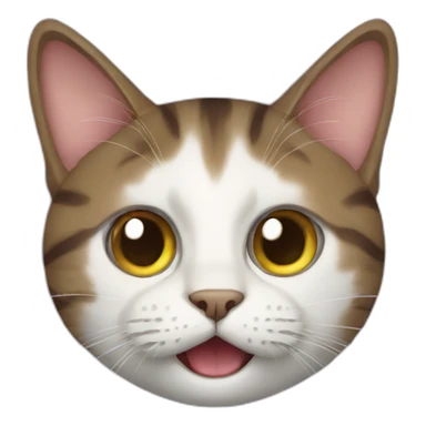 crazy eyed cat sticker