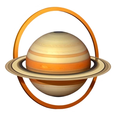 Saturn planet sticker