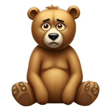 Bored bear sticker