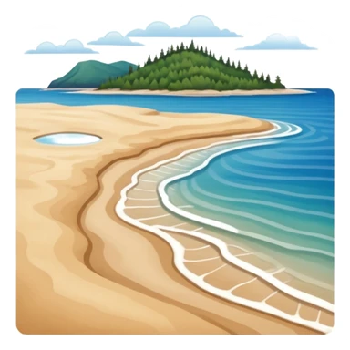 Lake Superior with sand bar sticker