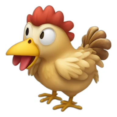 Wild Chiken with mushrooms  sticker