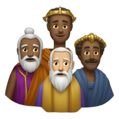 Melchior Caspar and Balthazar three wise men sticker