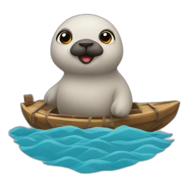 Foca viajando sticker