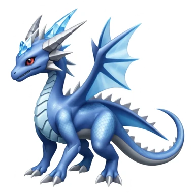 Amaura-Salamence-Dialga-Fakémon-hybrid-creature (full body)  sticker