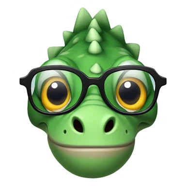  dinosaur with glasses sticker