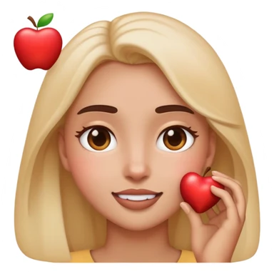 Looking at someone and feeling an extreme amount of love, use apple emojis such as❤️😍🥰 when creating the emoji sticker