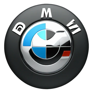 Bmw logo with 3d affects  sticker