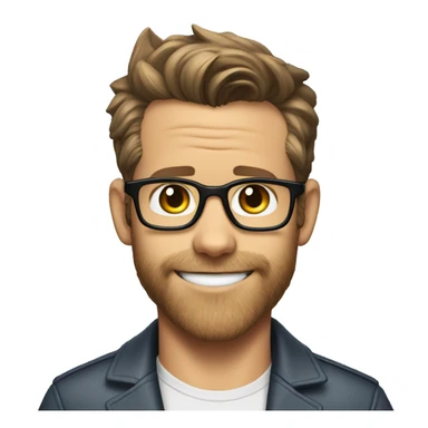 ryan reynolds if he was an anthropomorphic  cat sticker