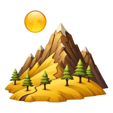 
una mezcla de sol + montaña + caminante estilo petroglifo sticker