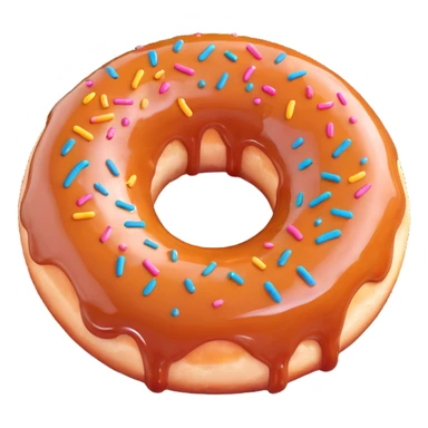 krispy kreme glazed donut, 3D style, smooth glaze, soft shadows, mouthwatering sticker