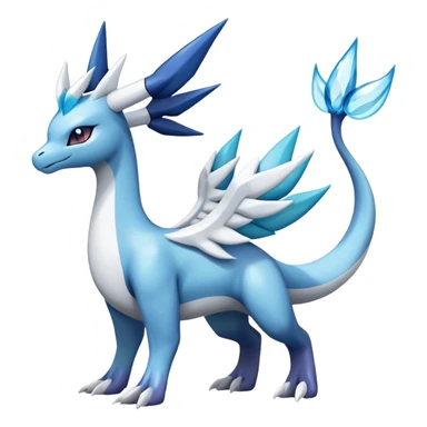 lugia-dialga-suicune-Glaceon-hybrid, full body  sticker