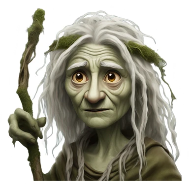 A blind bog witch sticker