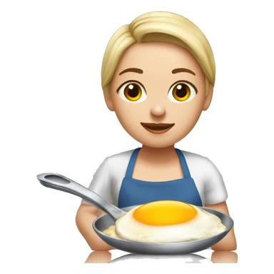 Antonina Rohatkina cooking breakfast sticker