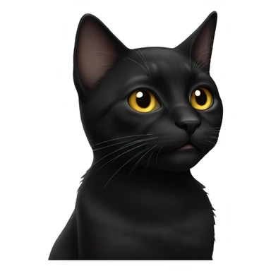 black cat sticker
