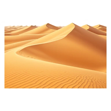 desert landscape background icon, golden sand dunes, soft sunlight, subtle wind trails, fantasy desert atmosphere, 3D cartoon style, mobile game background, clean composition, no characters, no buildings, no text, no watermark sticker