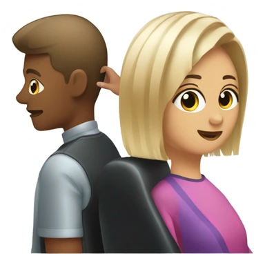  person getting a haircut  sticker