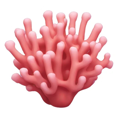 Pink coral sticker