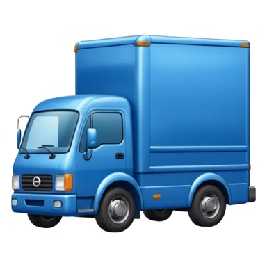 blue delivery truck sticker