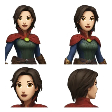 Lara Croft doctor strange  sticker
