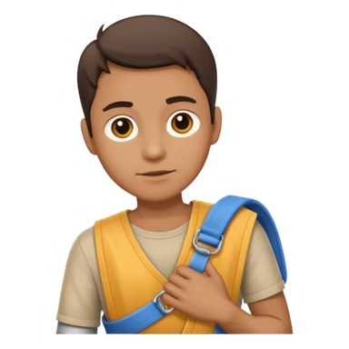 I want an emoji of someone with their right arm in a sling sticker