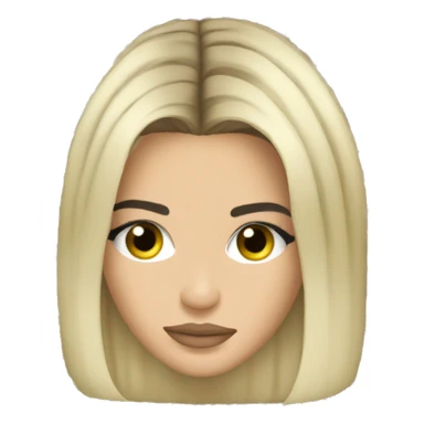 kendall jenner with blonde hair sticker