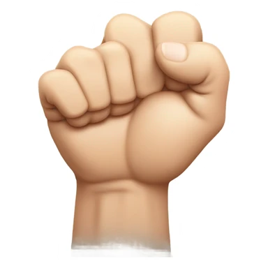 A fist with the pinky finger sticking up  sticker