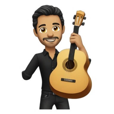flamenco male singer sticker