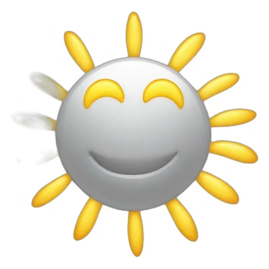 Lune et soleil sticker