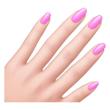 hand with pink nails sticker