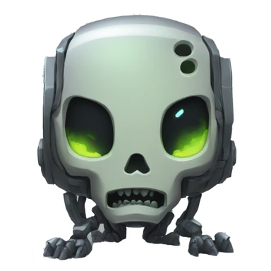 Vault bot as a ghoul on the ground sticker