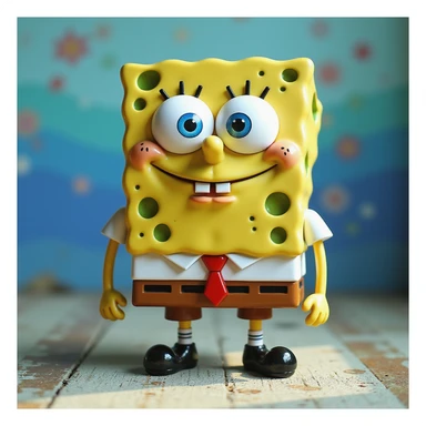 spongebob photorealism sticker