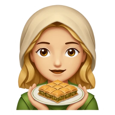 Baklava yiyen baklava sticker