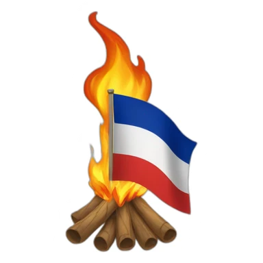 burning-flag-france sticker