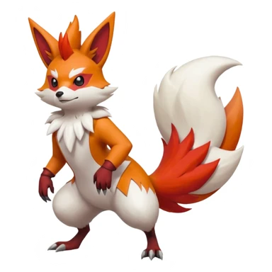 Braixen-Combusken-Zangoose-Blaziken-fusion sticker