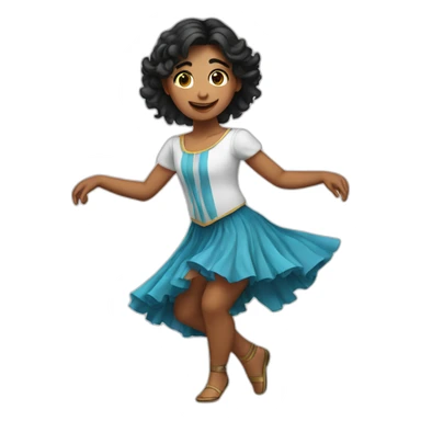 argentinian-girl-dancing sticker