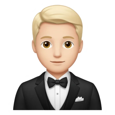 traje de gala primer plano hombre sticker