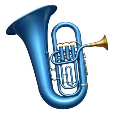 tuba azul escura sticker