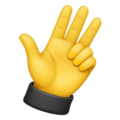 Crossed Fingers phone emoji style sticker