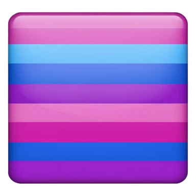The bisexual flag (solo lleva 3 colores, magenta en la franja superior, morado en la franja central, azul en la franja inferior, 3 franjas lleva únicamente de manera horizontal) sticker