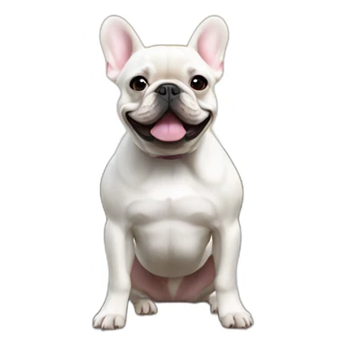 lovely french bulldog in the city sticker