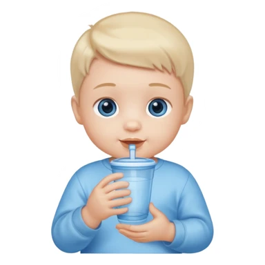 Baby Holding Cup sticker