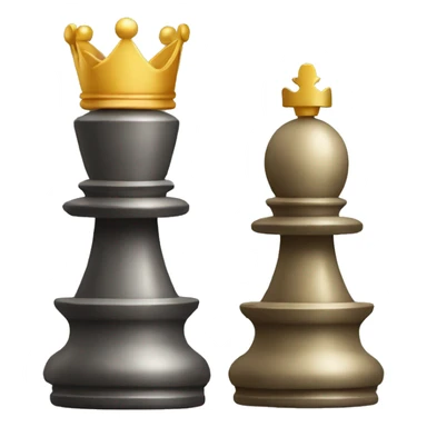 king & queen chess piece emoji sticker