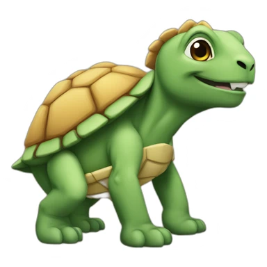 Tortue sur lion sticker