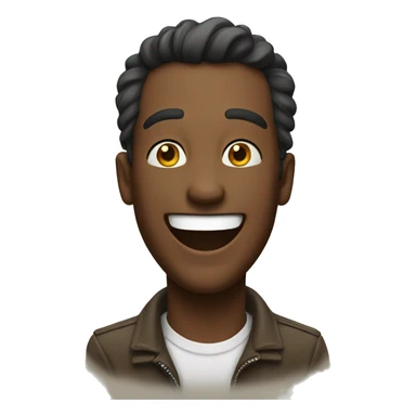 goodlooking man laugh out loud sticker