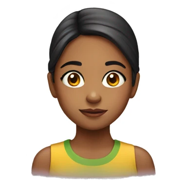 Young girl Venezuelan  sticker