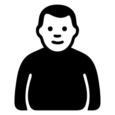 middle aged man, a little fat with really short dark hair sticker