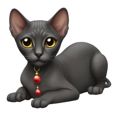  The Sphinx Christmas cat  sticker