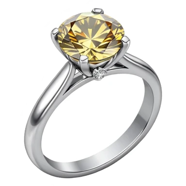 Engagement ring silver sticker